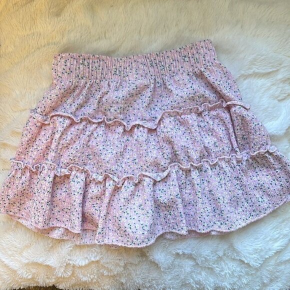 Zara girls floral skirt in pink size youth 7 - Picture 2 of 9